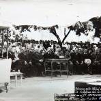 Solemne acto oficial ante la estatua del General Antonio de Leon en el primer centenario de su muerte Fechada el dia 8 de Septiembre de 1947